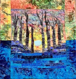 USE THIS Sunset in the Woods by Leigh Layton credit - Spirit & Place, IU Indianapolis